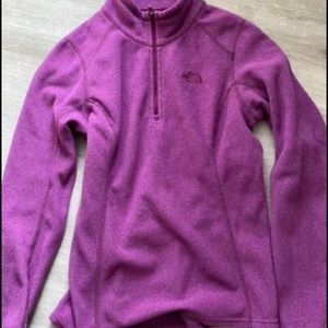 The North Face 1/4 Zip Pink Fleece